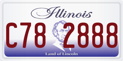 IL license plate C782888