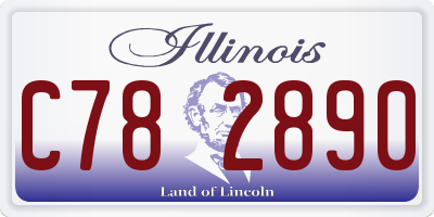 IL license plate C782890