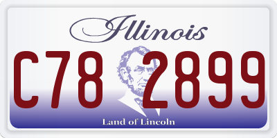 IL license plate C782899