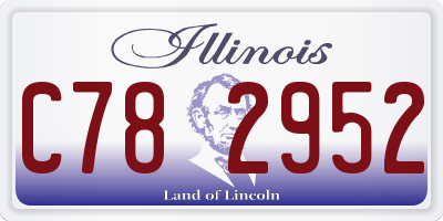 IL license plate C782952
