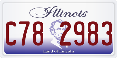 IL license plate C782983
