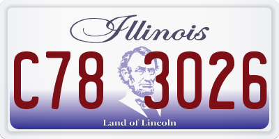 IL license plate C783026