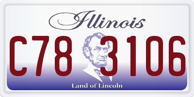 IL license plate C783106