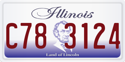 IL license plate C783124