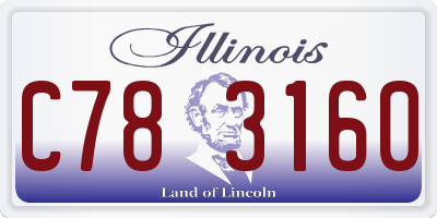 IL license plate C783160