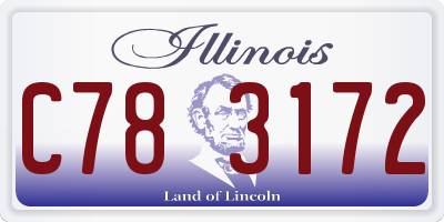 IL license plate C783172