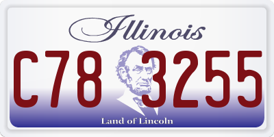 IL license plate C783255
