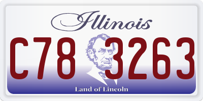 IL license plate C783263