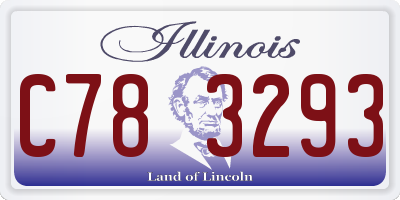IL license plate C783293