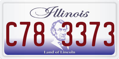 IL license plate C783373
