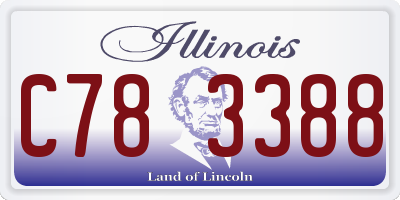 IL license plate C783388