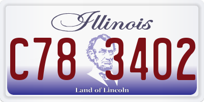 IL license plate C783402