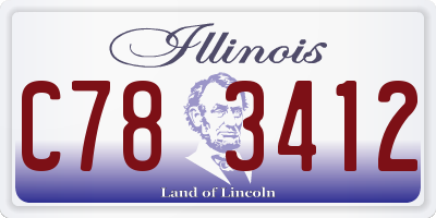 IL license plate C783412