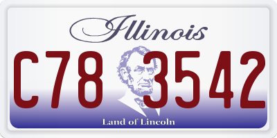 IL license plate C783542