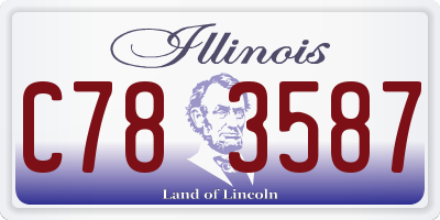 IL license plate C783587