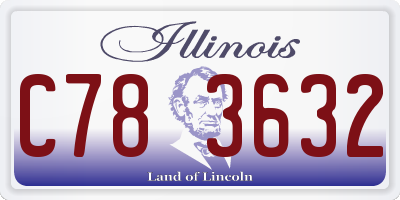 IL license plate C783632
