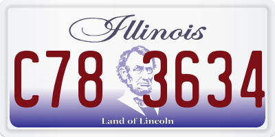 IL license plate C783634