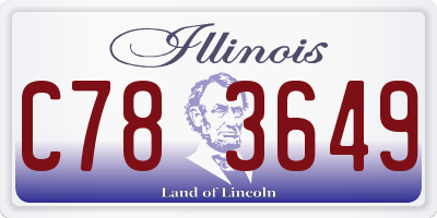 IL license plate C783649