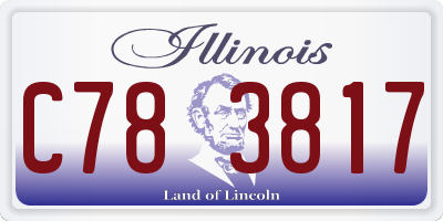 IL license plate C783817