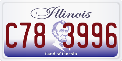 IL license plate C783996