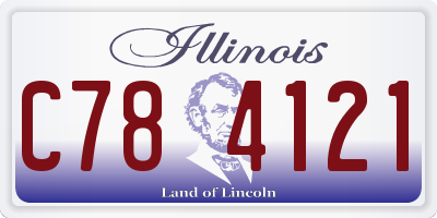 IL license plate C784121