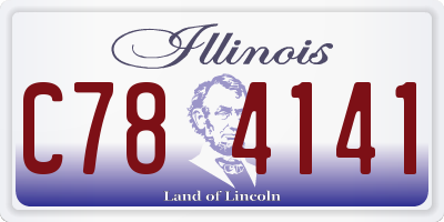 IL license plate C784141