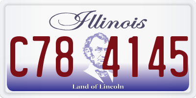 IL license plate C784145