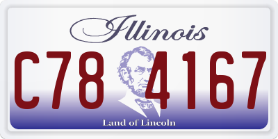 IL license plate C784167