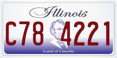 IL license plate C784221