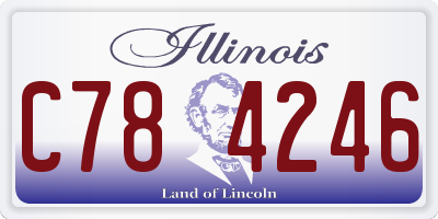 IL license plate C784246