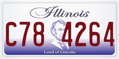 IL license plate C784264