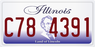 IL license plate C784391