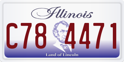 IL license plate C784471