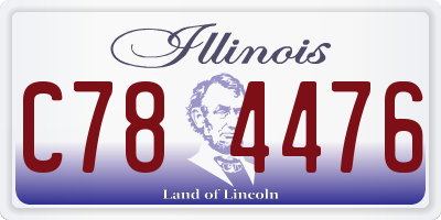 IL license plate C784476