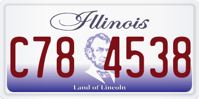 IL license plate C784538