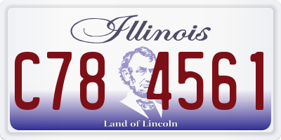 IL license plate C784561