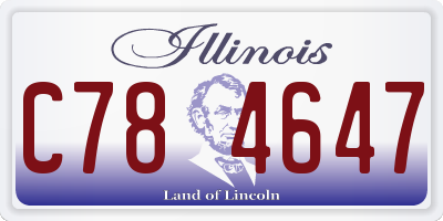 IL license plate C784647