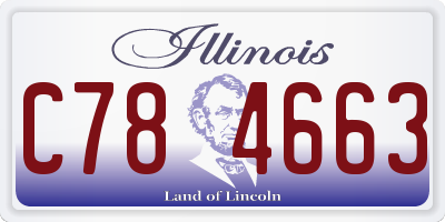IL license plate C784663