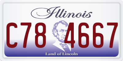 IL license plate C784667