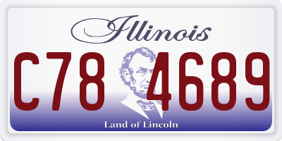 IL license plate C784689