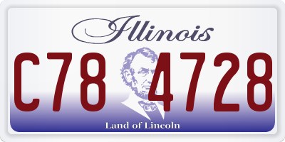 IL license plate C784728