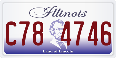 IL license plate C784746