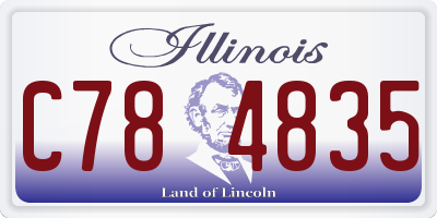 IL license plate C784835