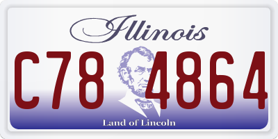 IL license plate C784864