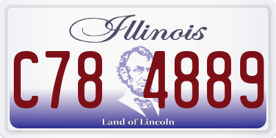 IL license plate C784889