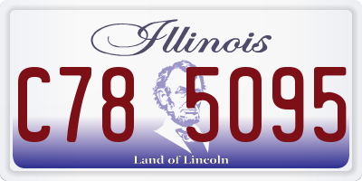 IL license plate C785095