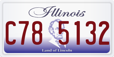 IL license plate C785132