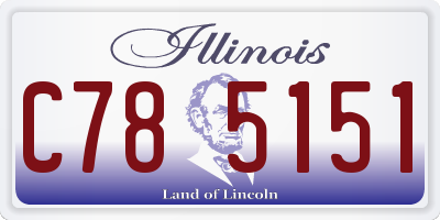 IL license plate C785151