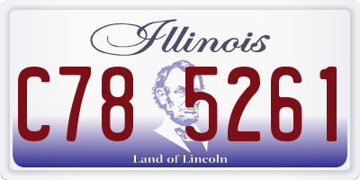 IL license plate C785261