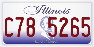IL license plate C785265